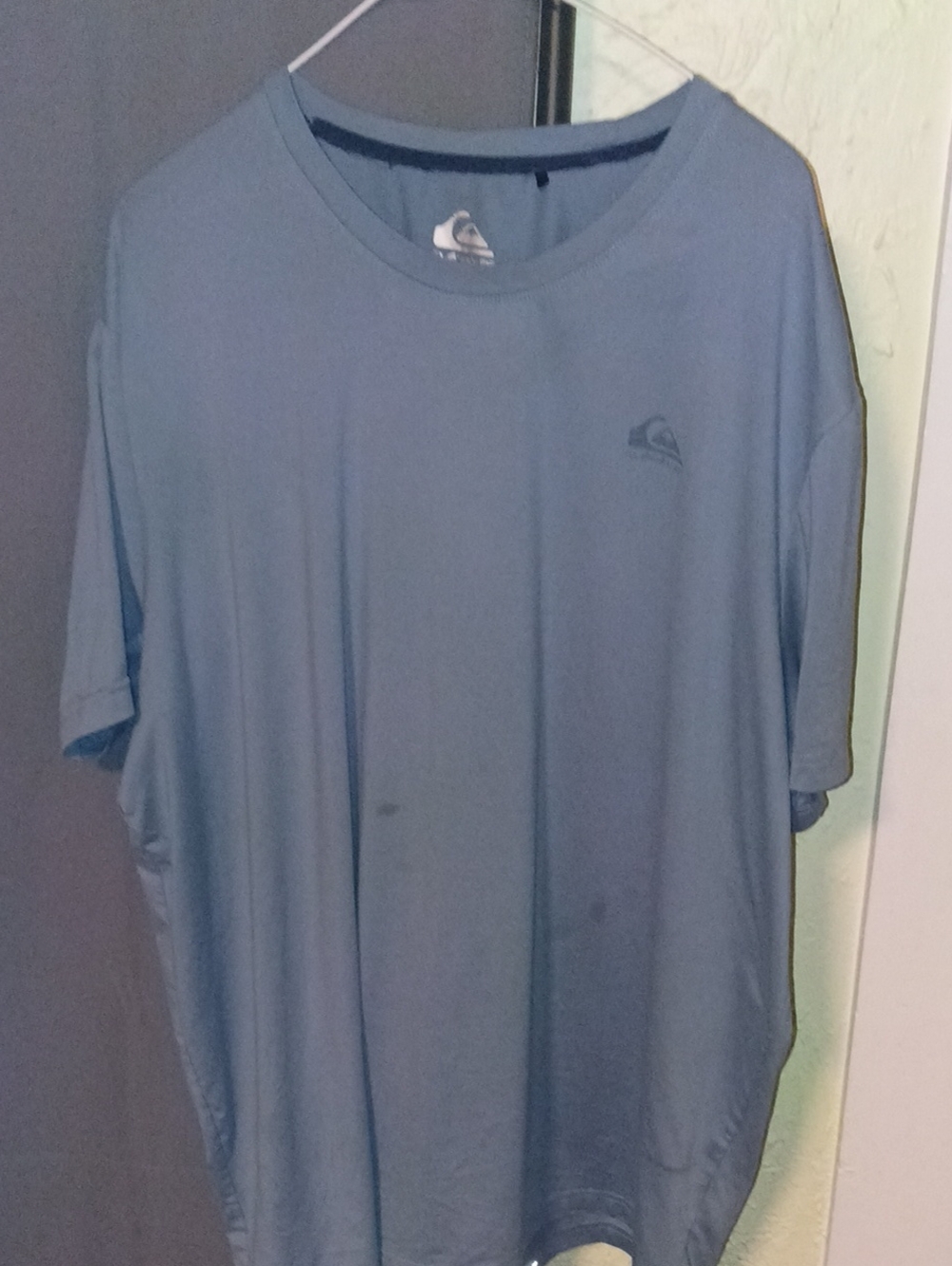 Quiksilver Men's Short-Sleeve Faded Logo Tee - Slate Blue